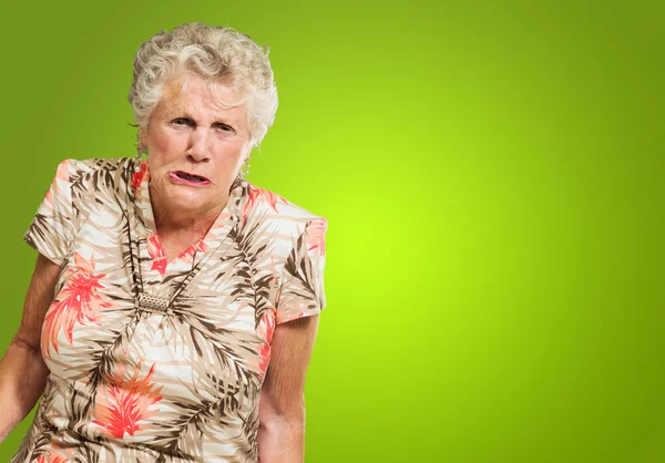 Angry Senior Woman — Stock Photo, Image