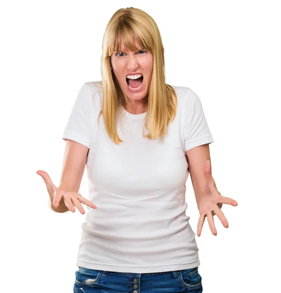 Close-up Of Frustrated Young Woman — Stock Photo, Image