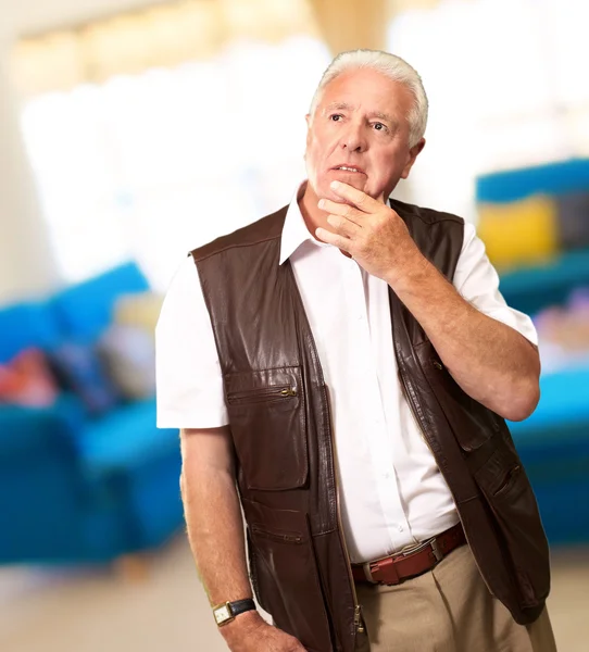 Portrait Of Sad Old Man — Stock Photo, Image