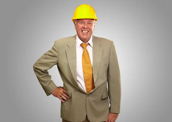 Senior Engineer Standing And Smiling — Stock Photo, Image