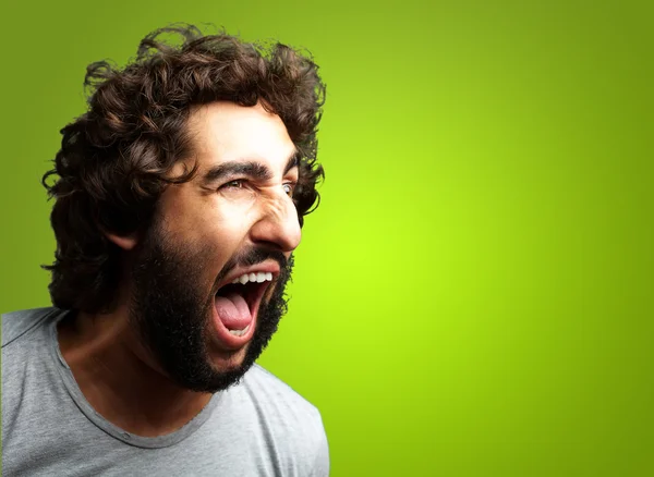 Portrait Of A Man Shouting — Stock Photo, Image