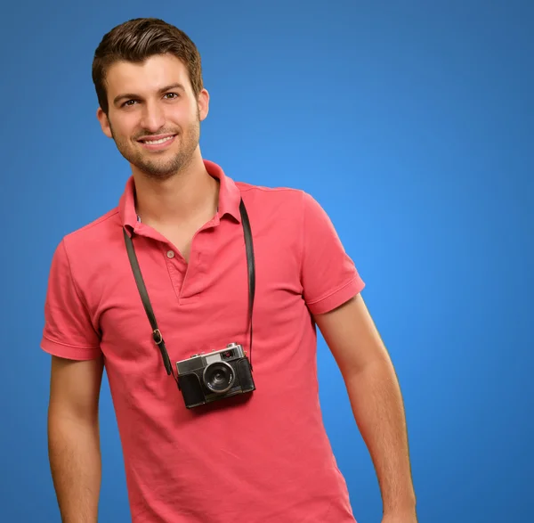 Retrato de un hombre con cámara —  Fotos de Stock