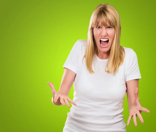 Close-up Of Frustrated Young Woman — Stock Photo, Image