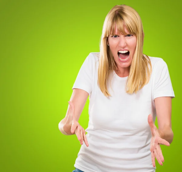 Portrait Of Angry Woman — Stock Photo, Image