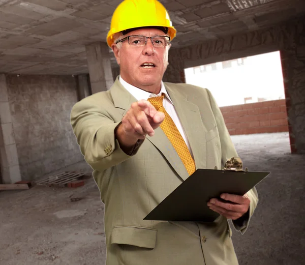 Portrait Of A Senior Architect — Stock Photo, Image