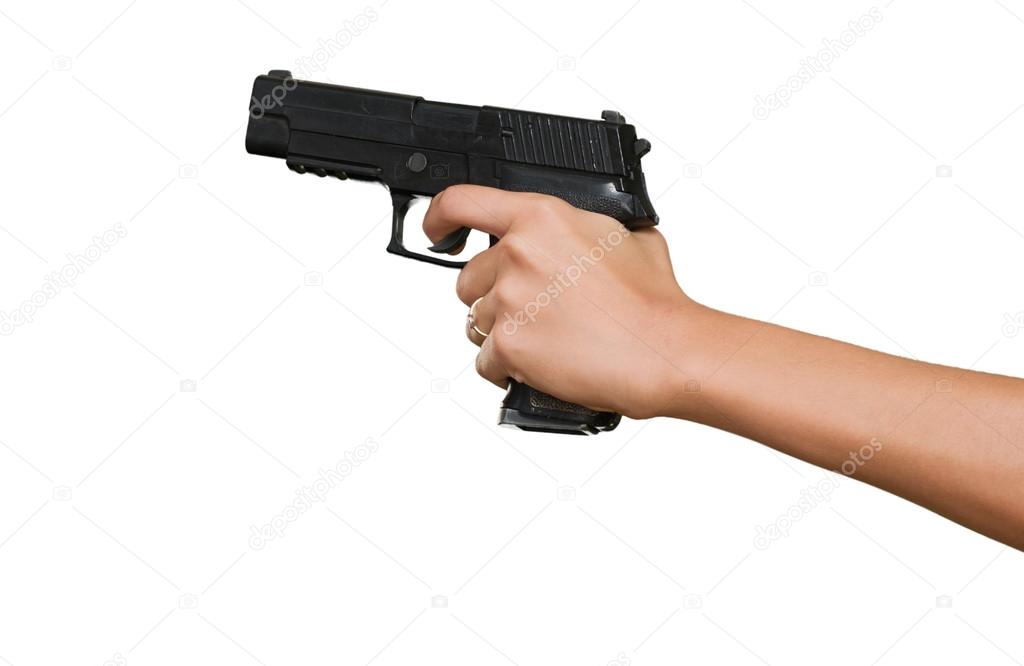 Woman's Hand With A Gun
