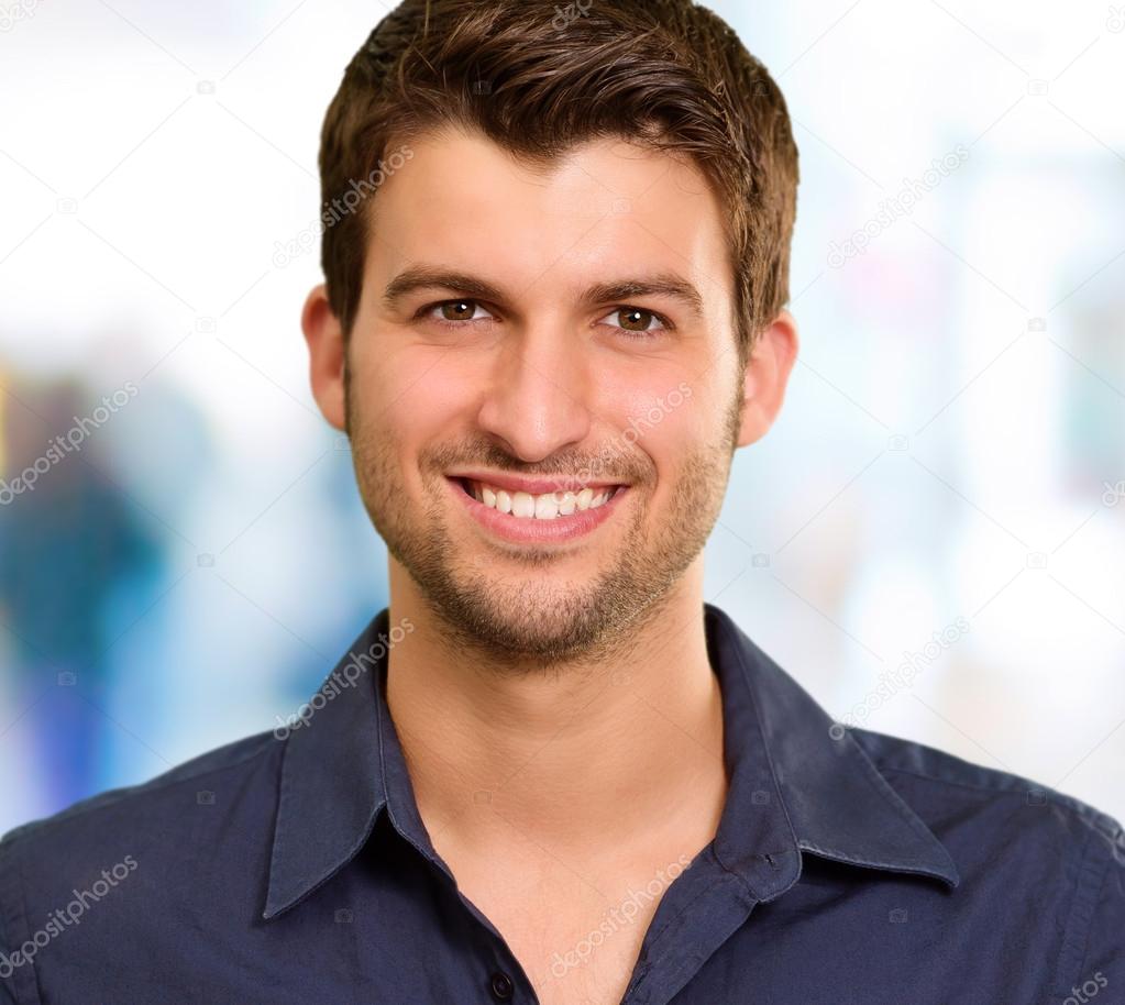 Handsome Young Man Smiling