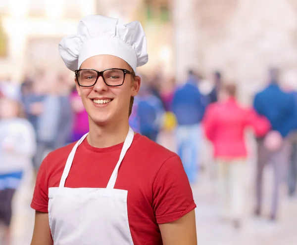 Porträtt av leende kock — Stockfoto