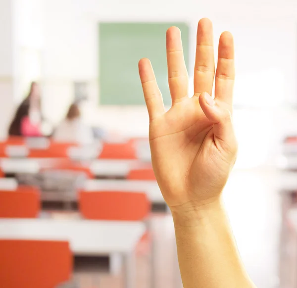 Teken van hand en vinger — Stockfoto