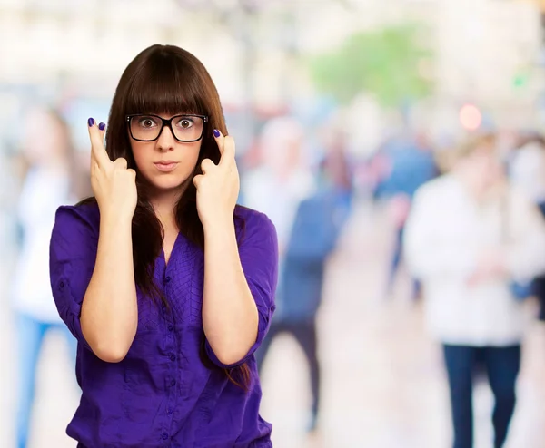 Portrait Of A Young Woman — Stock Photo, Image