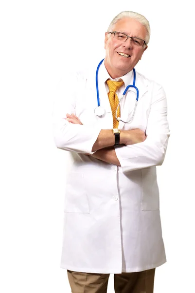 Portrét starší muž lékaře — Stock fotografie