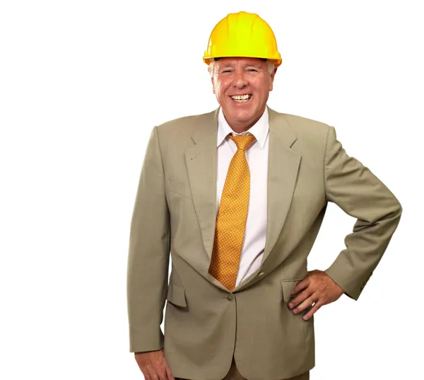 Senior Engineer Standing And Smiling — Stock Photo, Image
