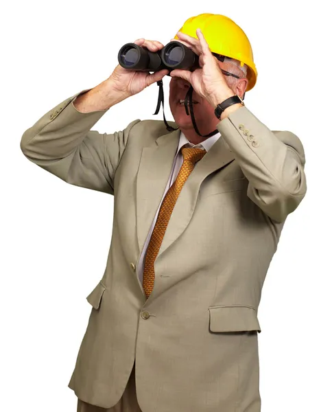 Engineer Looking Away — Stock Photo, Image