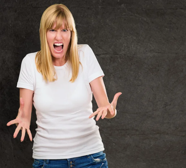 Close-up Of Frustrated Young Woman — Stock Photo, Image