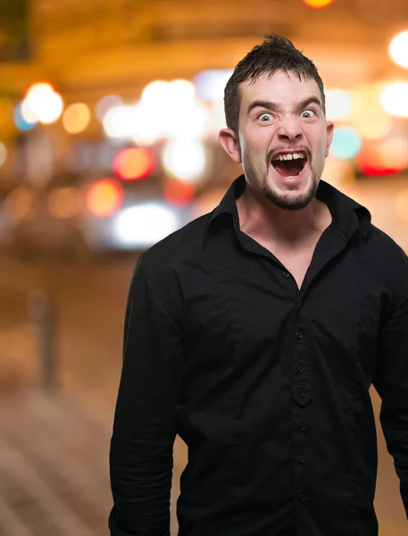 Young Man Screaming — Stock Photo, Image