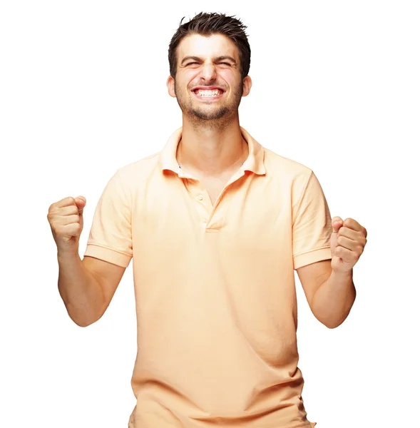 heyecanlı genç adam portresi