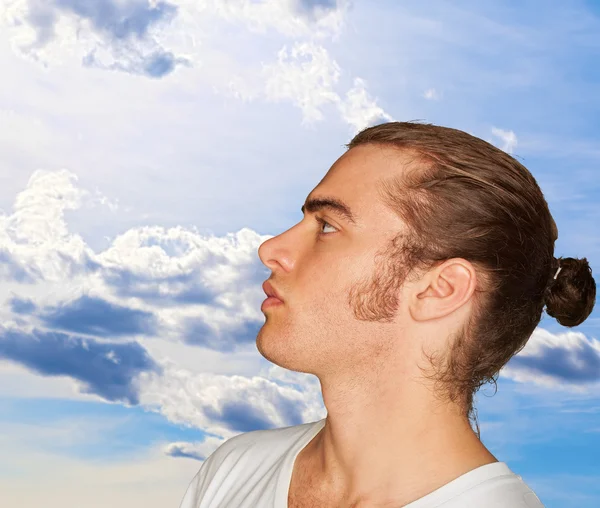 Portrait Of Pensive Young Man — Stock Photo, Image
