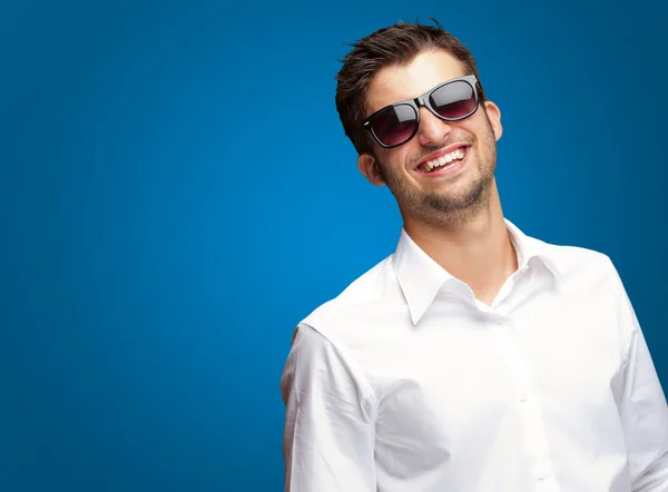 Happy Young Man Wearing Glasses — Stock Photo, Image