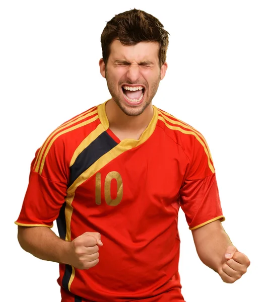 Portrait Of Excited Sportsman — Stock Photo, Image