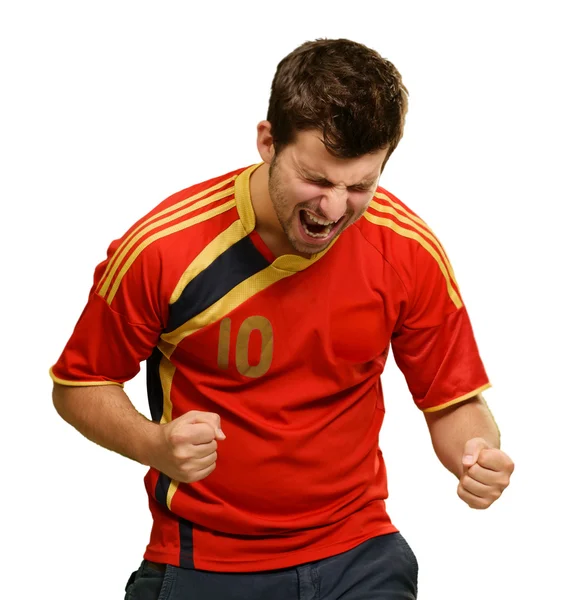 Portrait Of Excited Sportsman — Stock Photo, Image