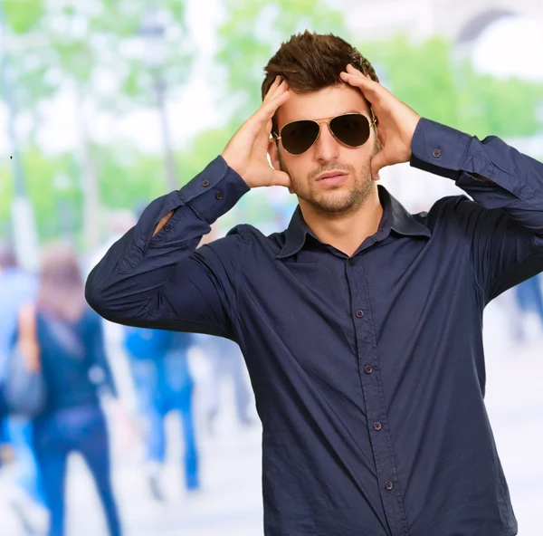 Portrait Of Unhappy Man — Stock Photo, Image