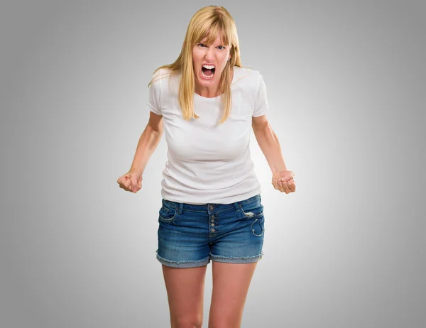 Portrait Of Angry Woman — Stock Photo, Image