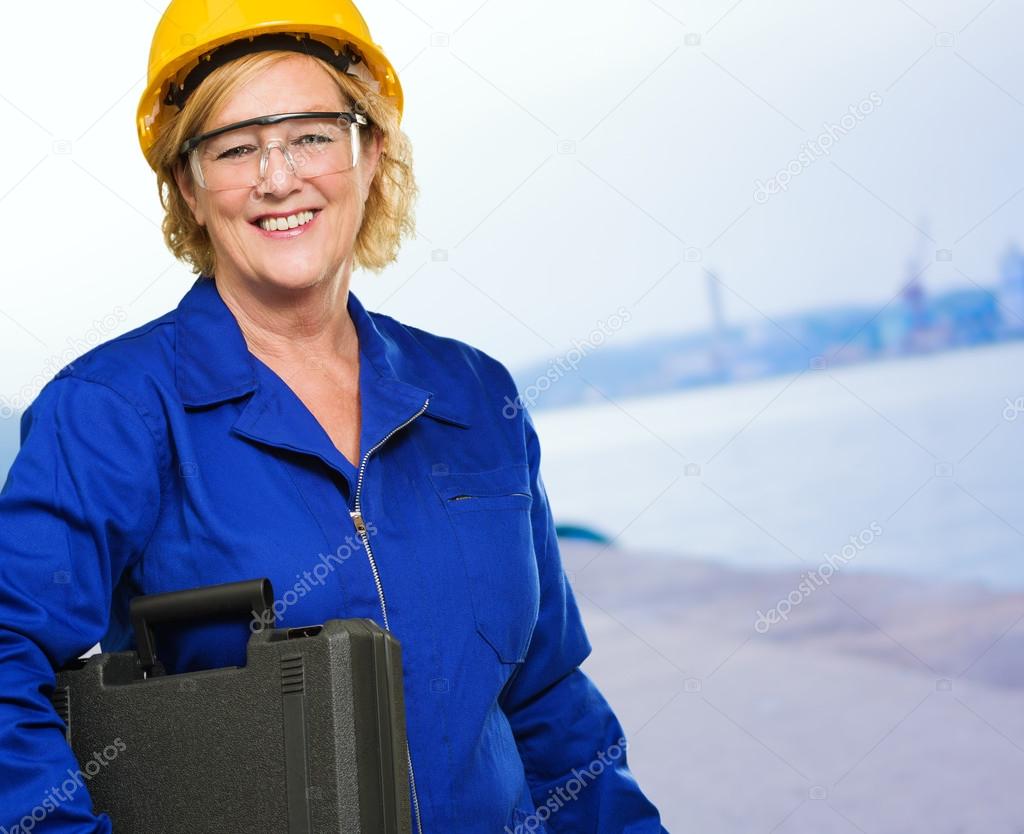 Portrait Of A Senior Technician