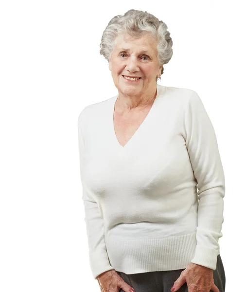 Porträt einer Seniorin — Stockfoto