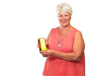 kadın kıdemli holding kutusu