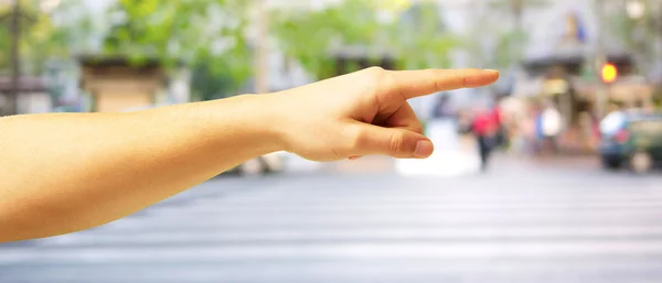 Human Hand Pointing — Stock Photo, Image