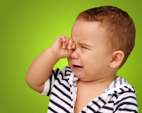 Portret van babyjongen huilen — Stockfoto