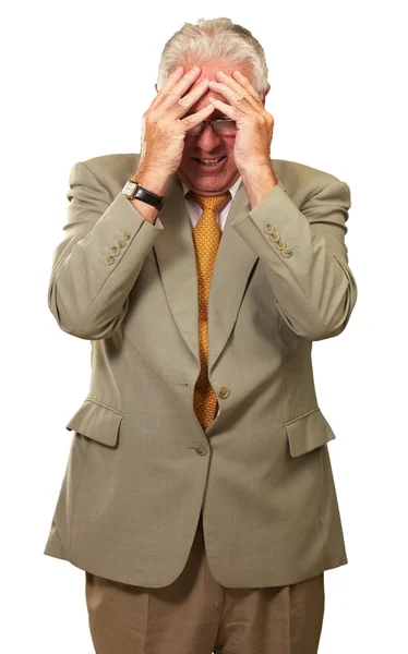 Senior Business Man In Tension — Stock Photo, Image