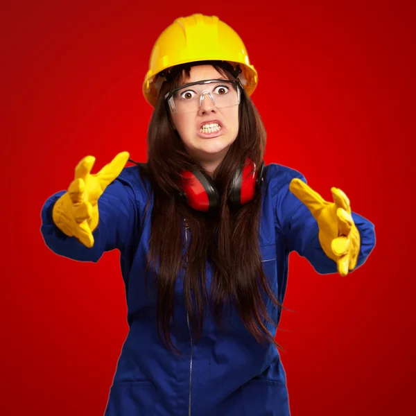 Retrato de una trabajadora frustrada —  Fotos de Stock