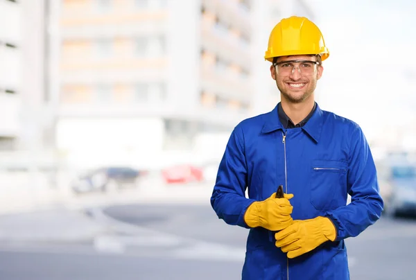 Portret van een ingenieur — Stockfoto