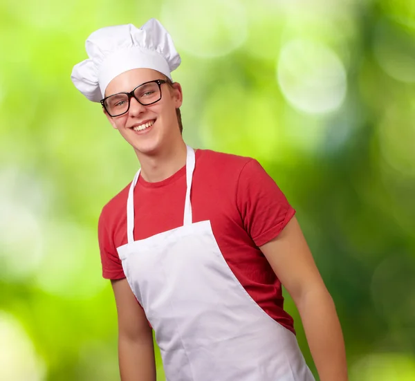 Retrato de chef sorridente — Fotografia de Stock