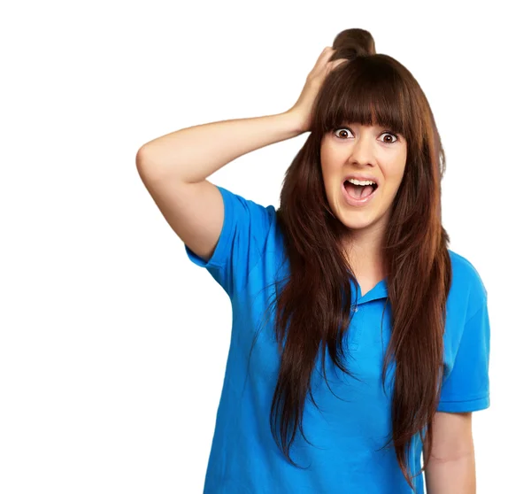 Portrait Of Shock Girl — Stock Photo, Image