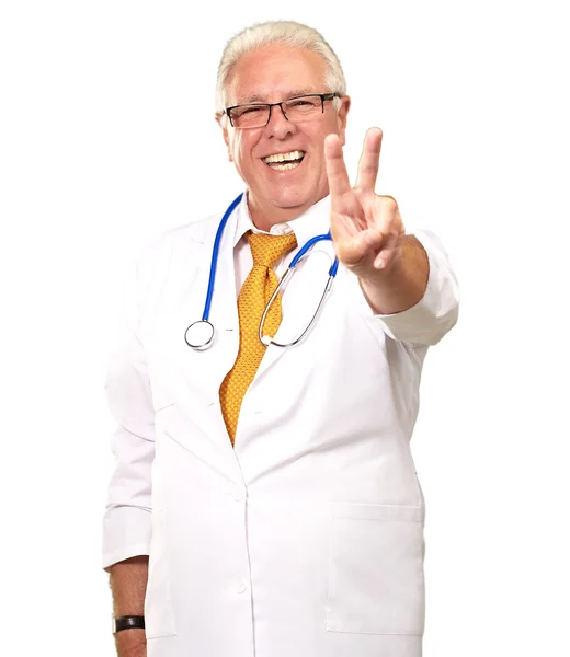 Retrato de un médico senior — Foto de Stock