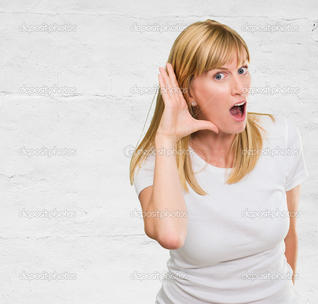 Woman Listening Gossip
