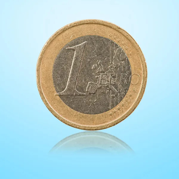 Close-up Of 1 Euro Coin — Stock Photo, Image