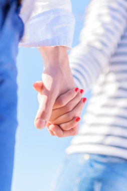 Couple Holding Hands clipart