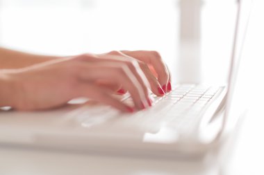 El üstünde Laptop