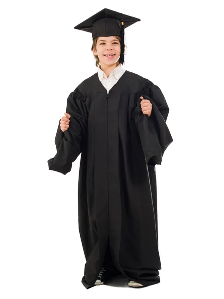 Boy In Graduation Gown — Stock Photo, Image