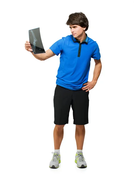 Young Sport Player With X-ray — Stock Photo, Image