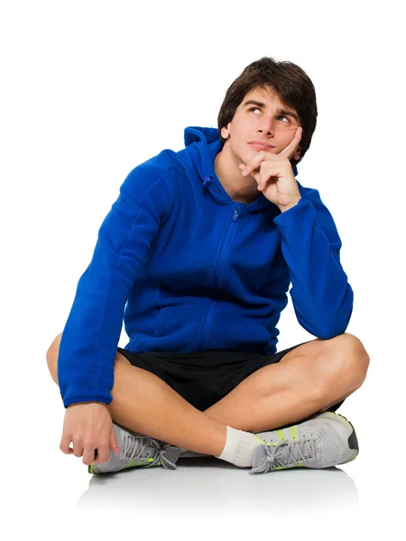 Joven contemplando — Foto de Stock