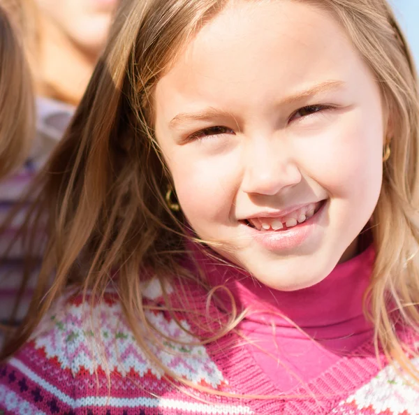Portrait Of Small Blonde Girl — Stock Photo, Image