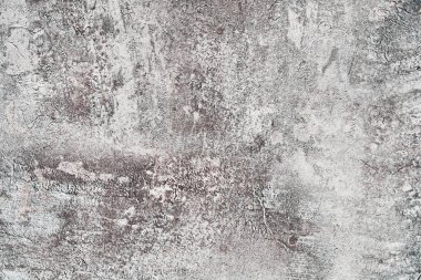 Paslı yüzeyi olan beton duvar dokusu. Klasik çimento yüzey arkaplanı