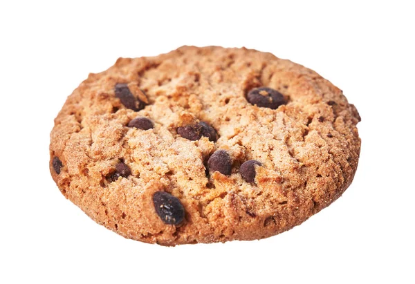 Heerlijke Chocolade Cookie Geïsoleerd Een Witte Achtergrond — Stockfoto