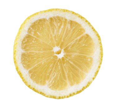  Beyaz bir arka plan üzerinde izole limon dilim