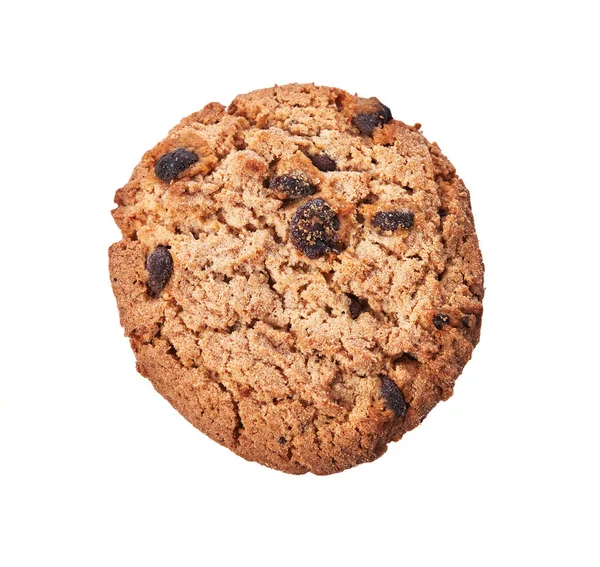 Heerlijke Chocolade Cookie Geïsoleerd Een Witte Achtergrond — Stockfoto