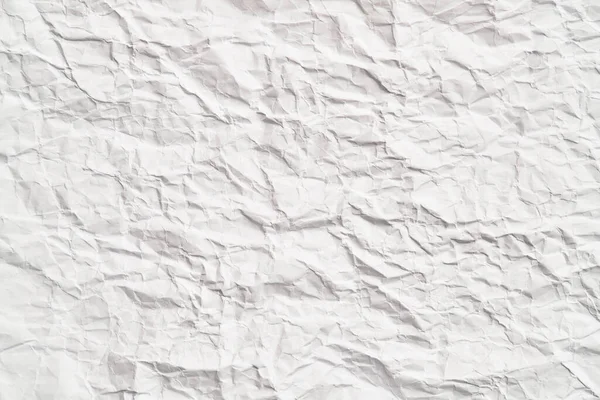 Textura Papel Branco Amassado Com Rugas Folha Danificada Rasgada — Fotografia de Stock